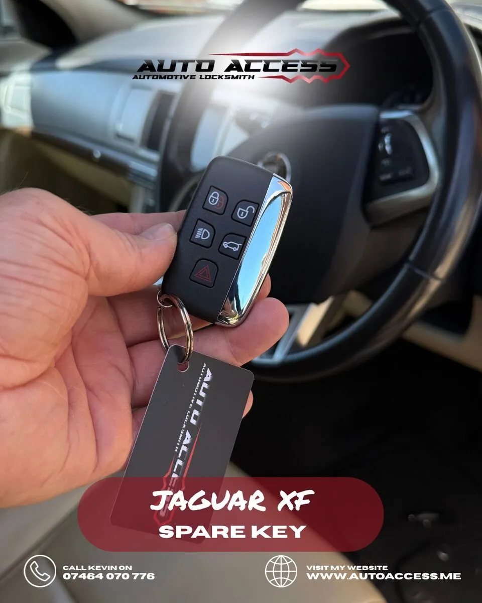 Jaguar XF spare key cut and programmed by Auto Access auto locksmith in Coundon, Bishop Auckland